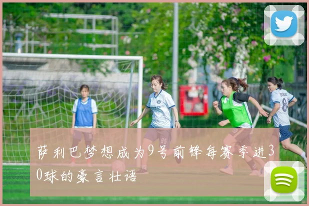 萨利巴梦想成为9号前锋每赛季进30球的豪言壮语